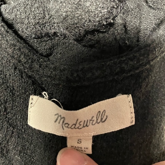 Madewell romper black sleeveless womens size small button front drawstring waist - Picture 4 of 6